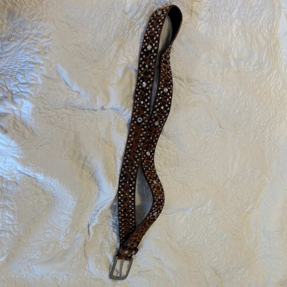 Brown Studded Belt